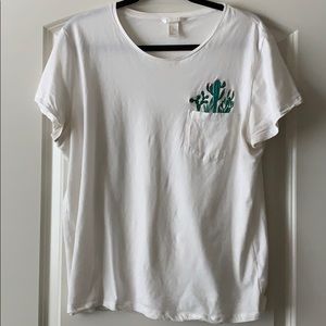 H&M cactus pocket tee